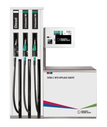 Distributeur SK700-II (avec écran / Multimédia Applause Europe) (© gilbarco.com)