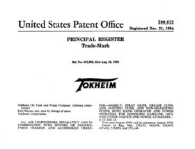 Certificat d'enregistrement TOKHEIM (© uspto.report)
