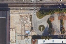 Vue satellite Google de l'entrée de l'usine Tokheim à Fort Wayne (© usautoindustryworldwartwo.com)