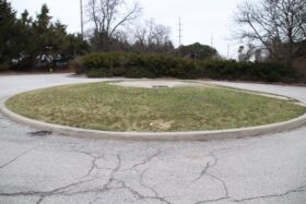 Rond-point de l'usine Tokheim (Fort-Wayne), vu vers l'est (© usautoindustryworldwartwo.com)