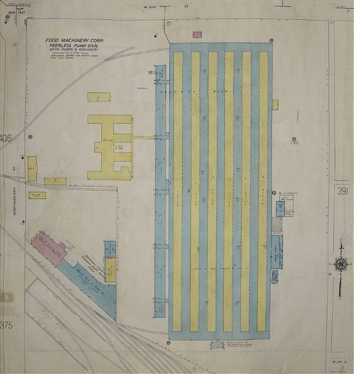 Usine d'artillerie Fall Creek de la Tokheim Engineering Company à Indianapolis, (1950)