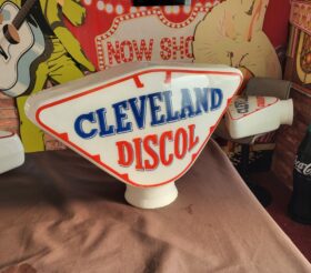 Globe en verre CLEVELAND Discol ORIGINAL (© automobilia-uk.com)
