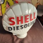 Globe (original) en verre SHELL Diesoline (© automobilia-uk.com)