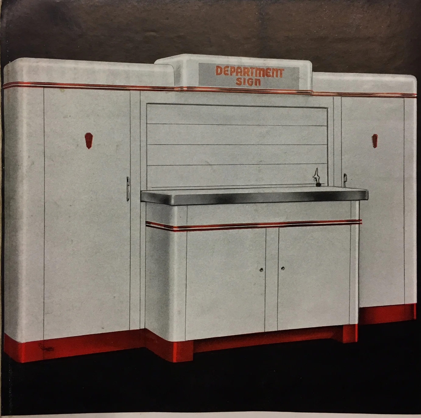 Etablie Kent-Moore (illustration) 1940 - 1945 (© servicemerchandisers.com)